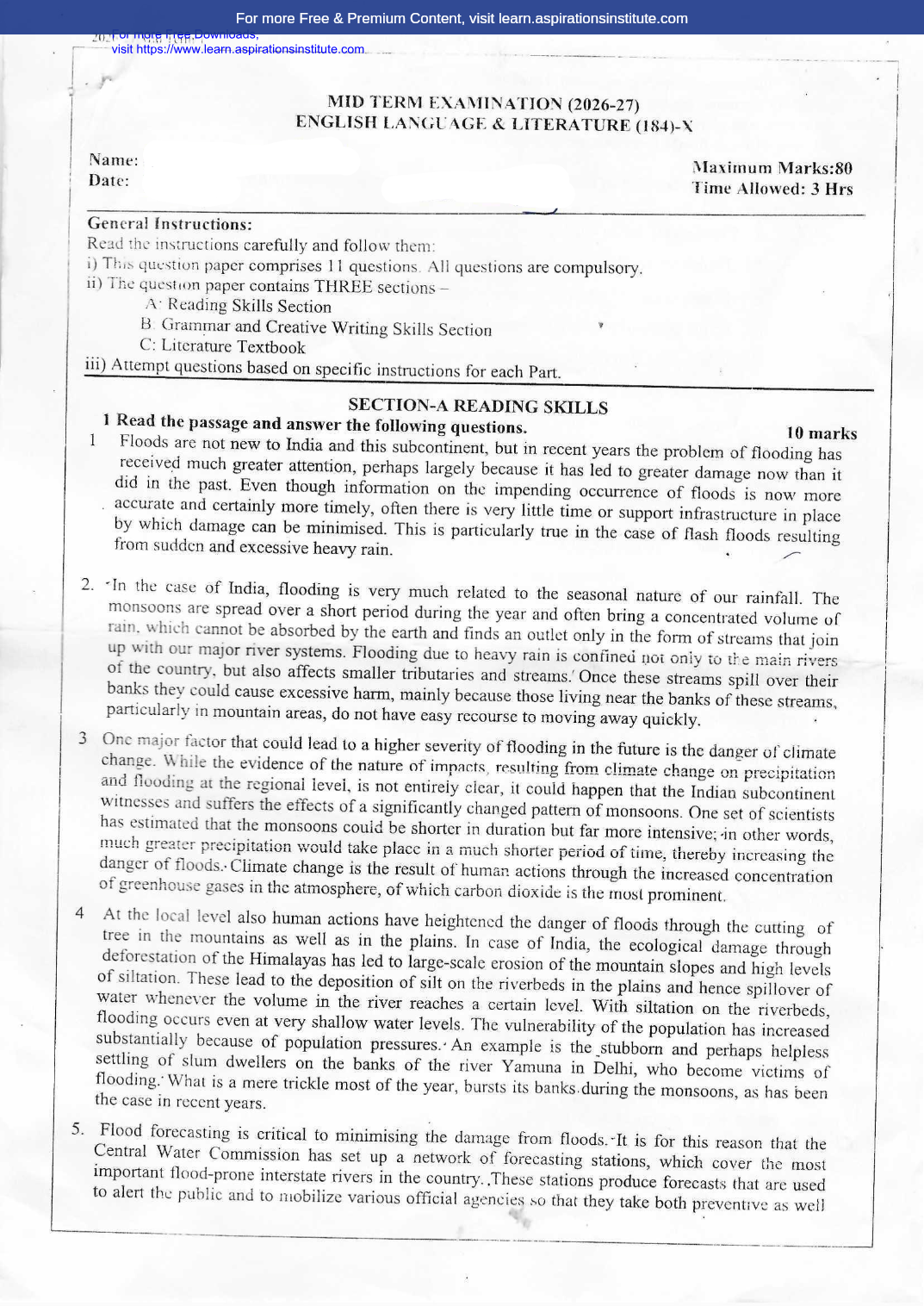 Preview page 1 of 10_Eng_HY Paper_Indian Heights_2026-27