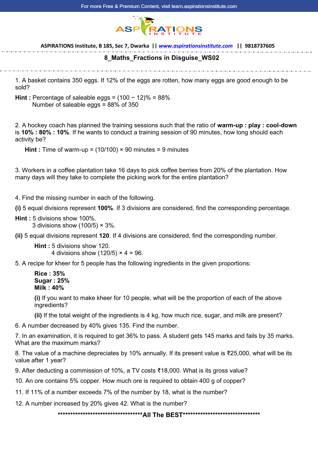 Preview page 1 of 8_Maths_Fractions in Disguise_WS02