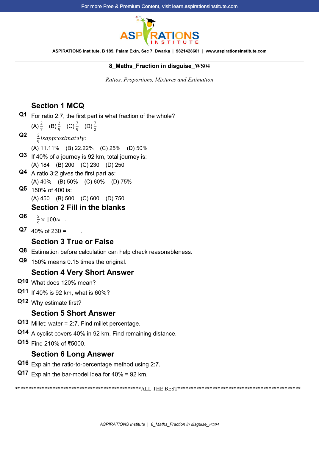 Preview page 1 of 8_Maths_Fractions in Disguise_WS04