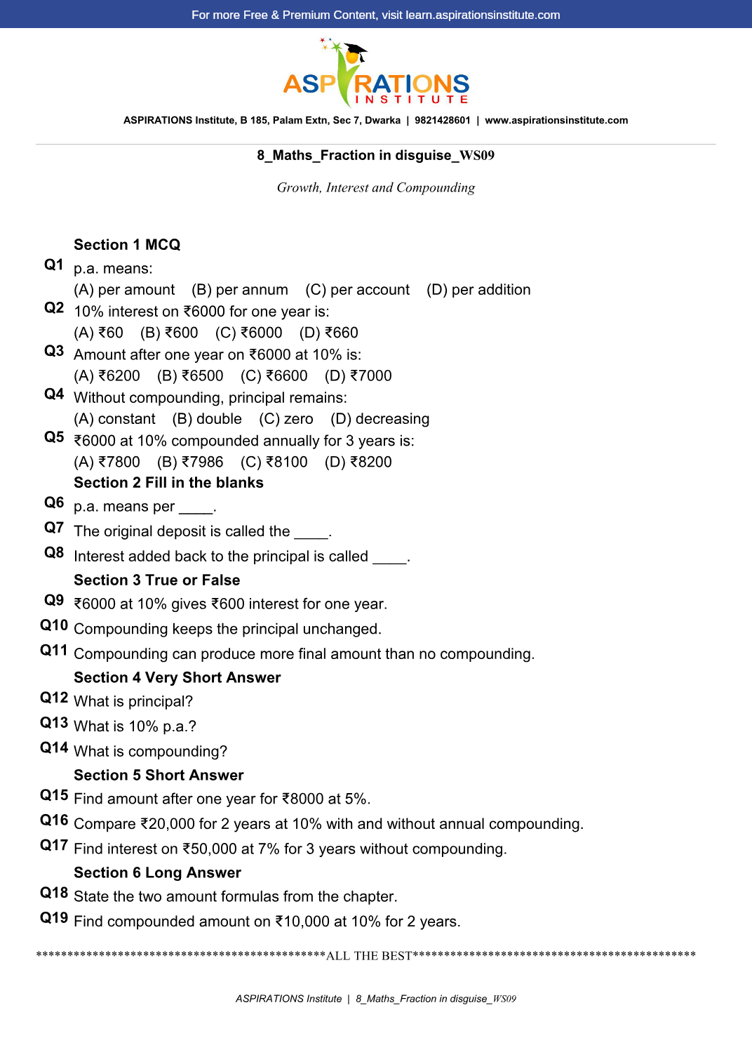 Preview page 1 of 8_Maths_Fractions in Disguise_WS09