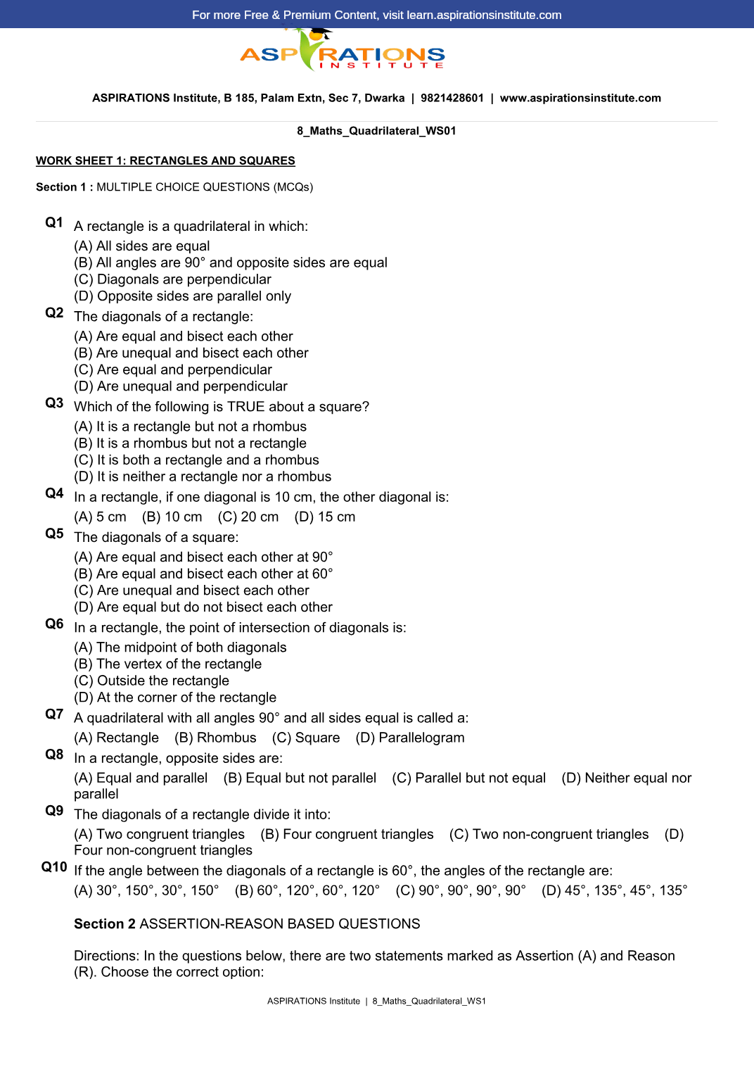 Preview page 1 of 8_Maths_Quadrilaterals_WS01