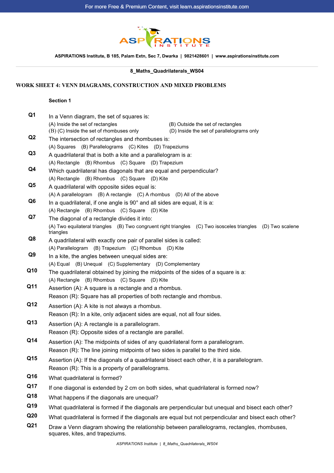Preview page 1 of 8_Maths_Quadrilaterals_WS04